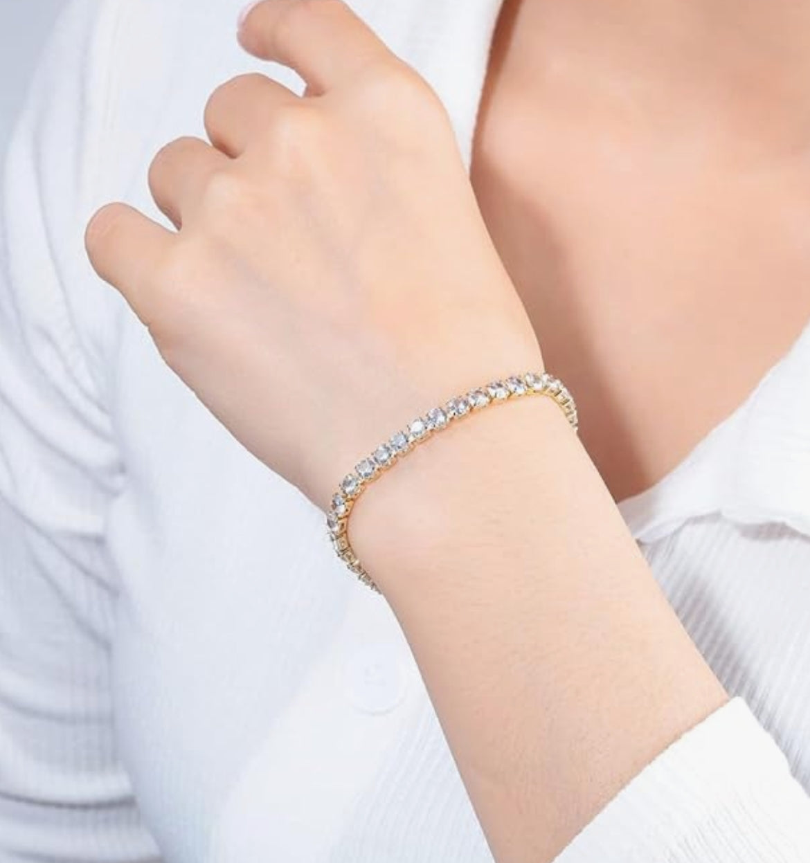 Tennisarmband Damen Zirkonia Armreif