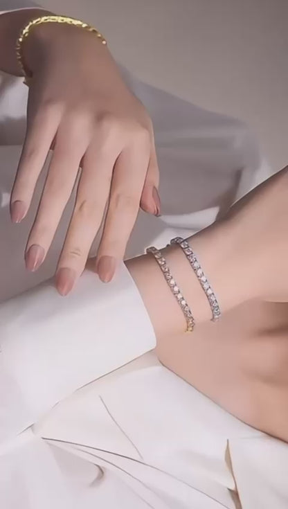 Tennisarmband Damen Zirkonia Armreif